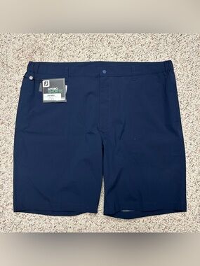 FootJoy Golf Hydro Waterproof Shorts Navy Blue Stretch 10” Inseam NWT Men’s XL